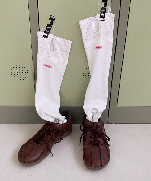 [SET] LOGO STRING KNEE SOCKS & LEG WARMERS
