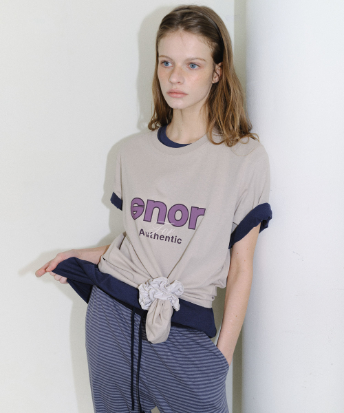 [CORE] CORE SHORT SLEEVE T-SHIRT - BEIGE