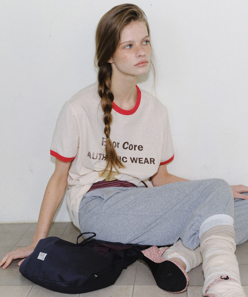 [CORE] VINTAGE RINGER T-SHIRT - CREAM
