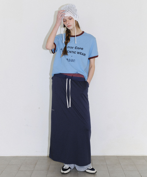 [CORE] VINTAGE RINGER T-SHIRT - BLUE