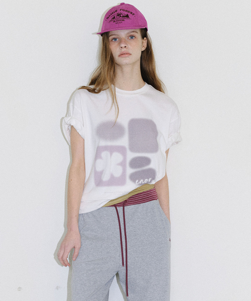 [CORE] SMUDGE GRAPHIC T-SHIRT - WHITE