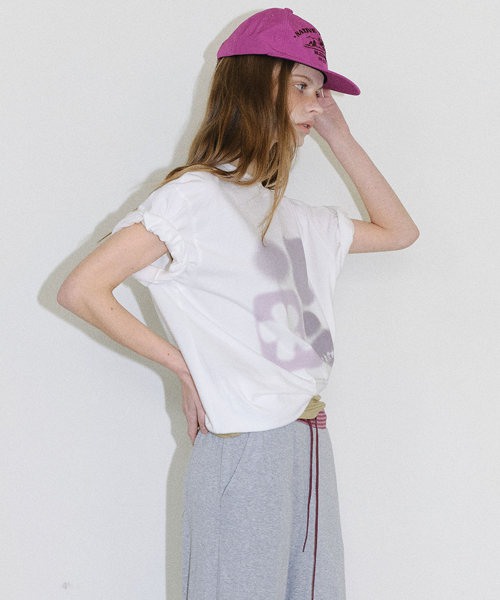 [CORE] SMUDGE GRAPHIC T-SHIRT - WHITE