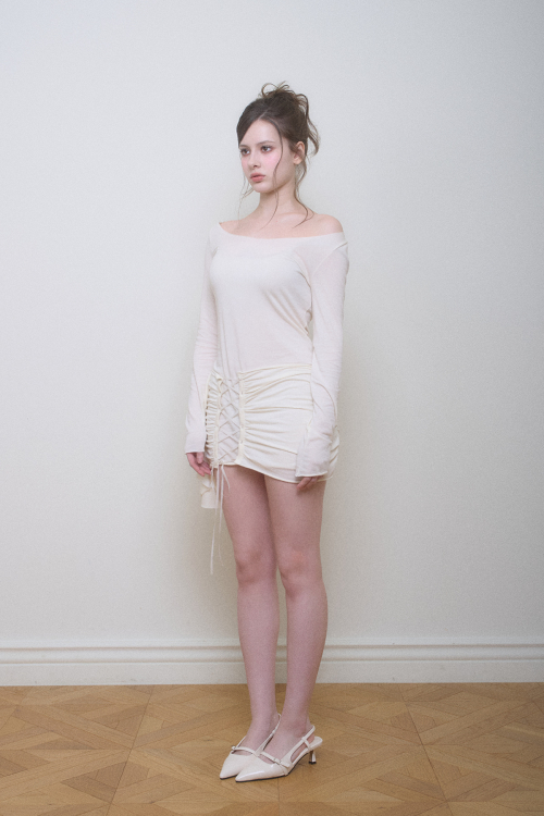 VERA CORSET DRESS - CREAM