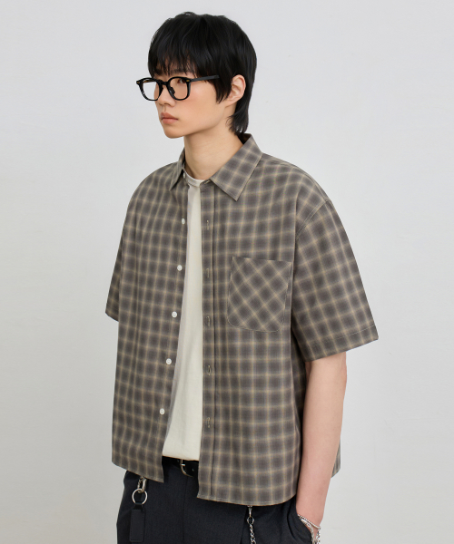 ©EVERYONE’S SEMI CROP CHECK SHIRT_HALF 9 COLOR