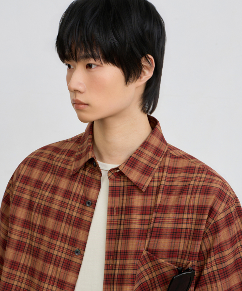 ©EVERYONE’S SEMI CROP CHECK SHIRT_HALF 9 COLOR