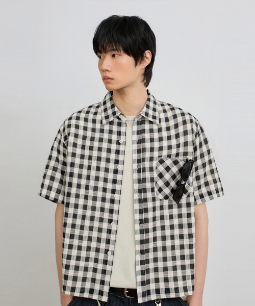 ©EVERYONE’S SEMI CROP CHECK SHIRT_HALF 9 COLOR