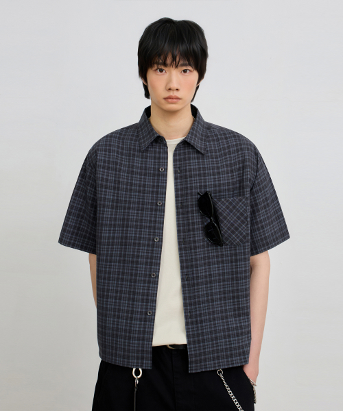 ©EVERYONE’S SEMI CROP CHECK SHIRT_HALF 9 COLOR