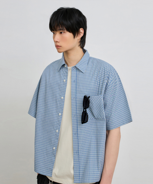 ©EVERYONE’S SEMI CROP CHECK SHIRT_HALF 9 COLOR