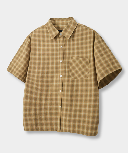 ©EVERYONE’S SEMI CROP CHECK SHIRT_HALF 9 COLOR