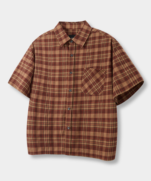 ©EVERYONE’S SEMI CROP CHECK SHIRT_HALF 9 COLOR