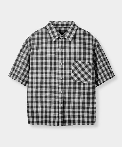 ©EVERYONE’S SEMI CROP CHECK SHIRT_HALF 9 COLOR