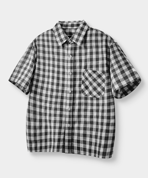 ©EVERYONE’S SEMI CROP CHECK SHIRT_HALF 9 COLOR