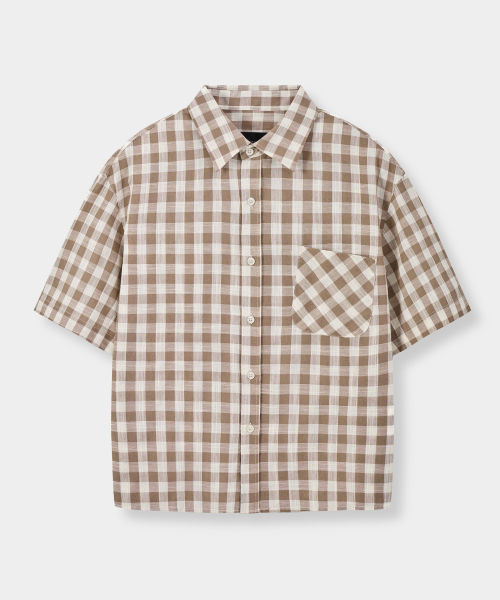©EVERYONE’S SEMI CROP CHECK SHIRT_HALF 9 COLOR