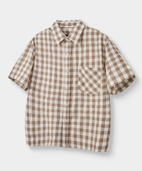 ©EVERYONE’S SEMI CROP CHECK SHIRT_HALF 9 COLOR
