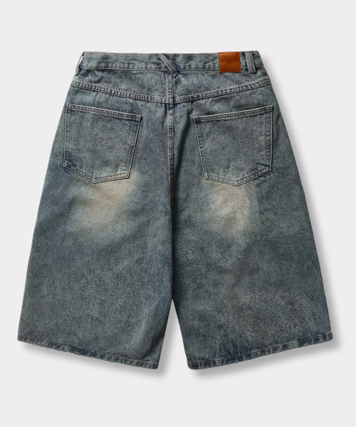 ESSENTIAL BERMUDA / CURVED DENIM HALF PANTS_5 COLOR