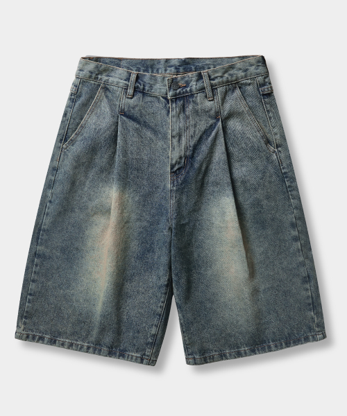 ESSENTIAL BERMUDA / CURVED DENIM HALF PANTS_5 COLOR