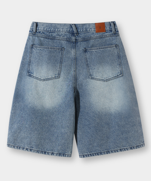 ESSENTIAL BERMUDA / CURVED DENIM HALF PANTS_5 COLOR