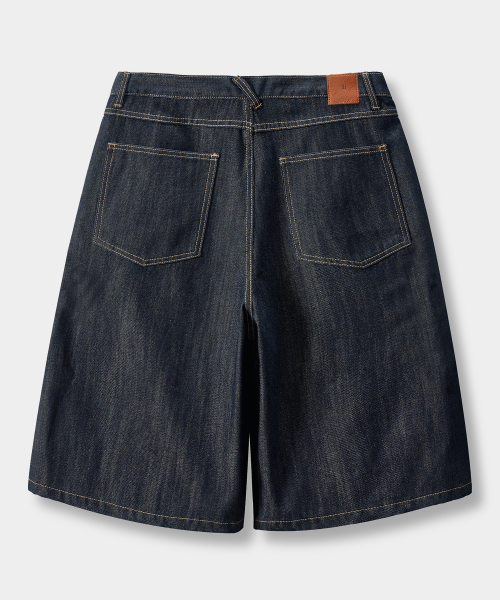ESSENTIAL BERMUDA / CURVED DENIM HALF PANTS_5 COLOR