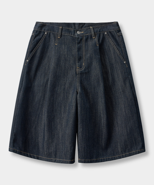 ESSENTIAL BERMUDA / CURVED DENIM HALF PANTS_5 COLOR