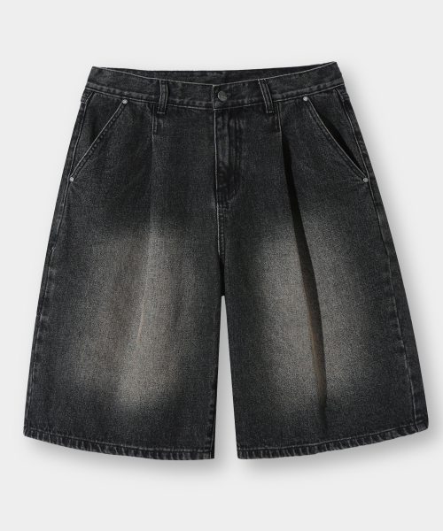 ESSENTIAL BERMUDA / CURVED DENIM HALF PANTS_5 COLOR