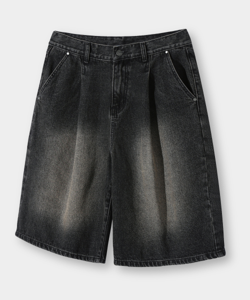 ESSENTIAL BERMUDA / CURVED DENIM HALF PANTS_5 COLOR