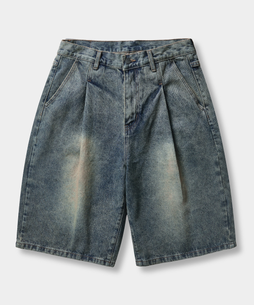 ESSENTIAL BERMUDA / CURVED DENIM HALF PANTS_5 COLOR