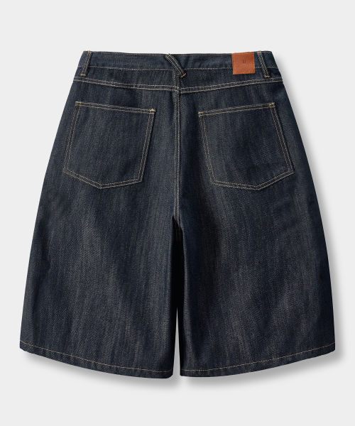 ESSENTIAL BERMUDA / CURVED DENIM HALF PANTS_5 COLOR