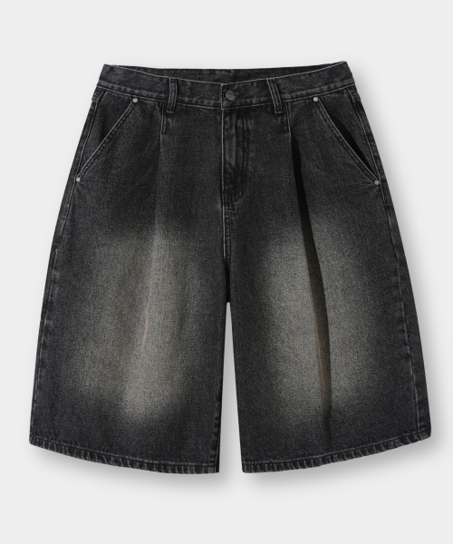ESSENTIAL BERMUDA / CURVED DENIM HALF PANTS_5 COLOR