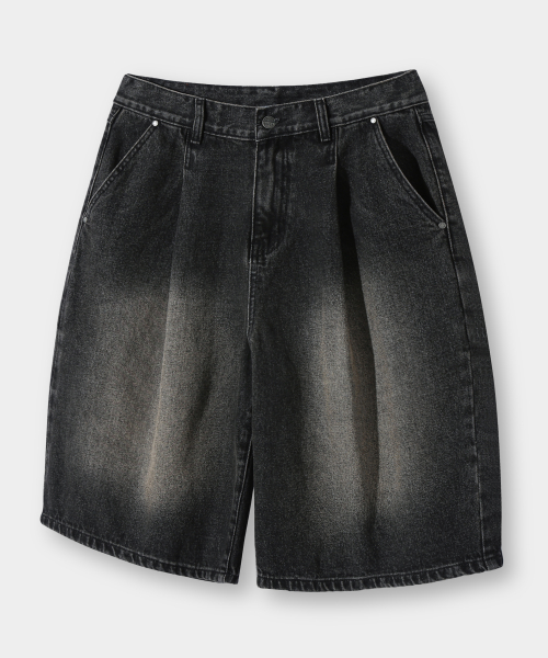 ESSENTIAL BERMUDA / CURVED DENIM HALF PANTS_5 COLOR