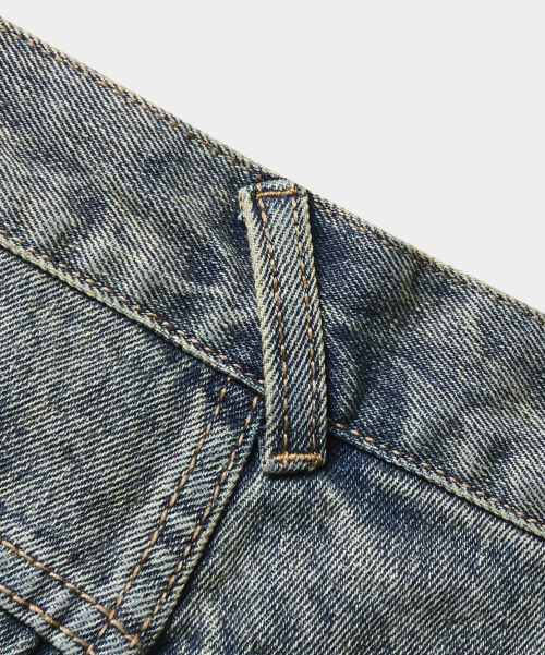 ESSENTIAL BERMUDA / CURVED DENIM HALF PANTS_5 COLOR