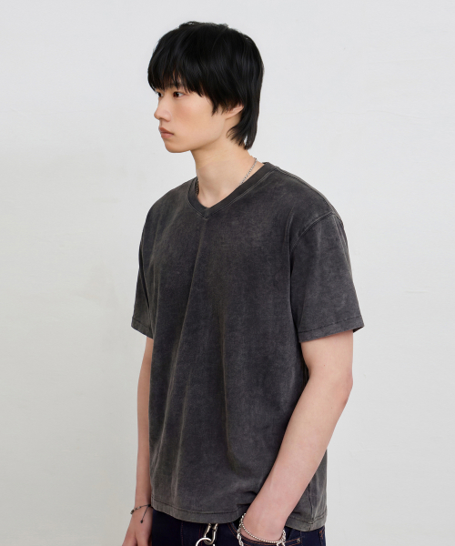 © EVERYONES SINGLE STITCH SHORT SLEEVE T-SHIRT (COOLMAX® FABRIC)_VNECK 5 COLOR