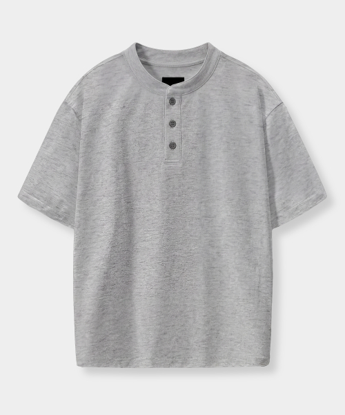 © EVERYONES SINGLE STITCH SHORT SLEEVE T-SHIRT (COOLMAX® FABRIC)_HENLEY 5 COLOR