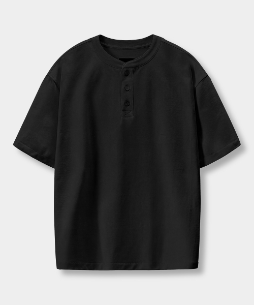 © EVERYONES SINGLE STITCH SHORT SLEEVE T-SHIRT (COOLMAX® FABRIC)_HENLEY 5 COLOR