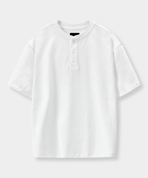 © EVERYONES SINGLE STITCH SHORT SLEEVE T-SHIRT (COOLMAX® FABRIC)_HENLEY 5 COLOR