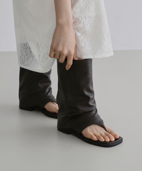 델리오 스퀘어 부츠 샌들 (3cm)