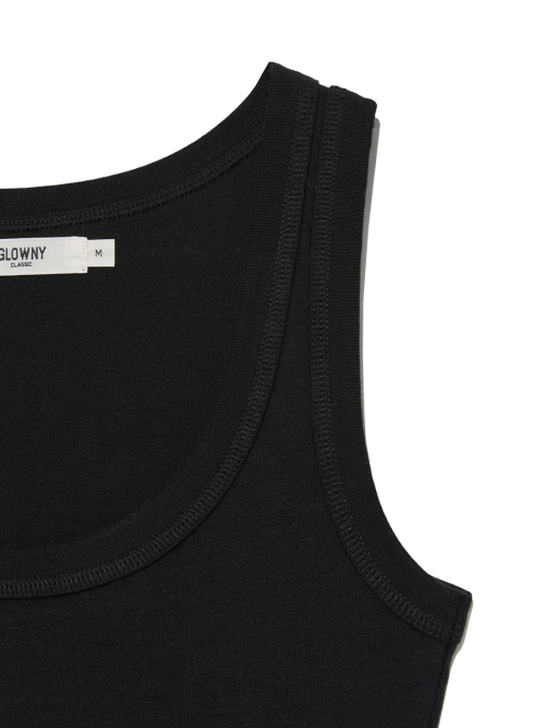 G CLASSIC SCOOP NECK SLEEVELESS (BLACK)