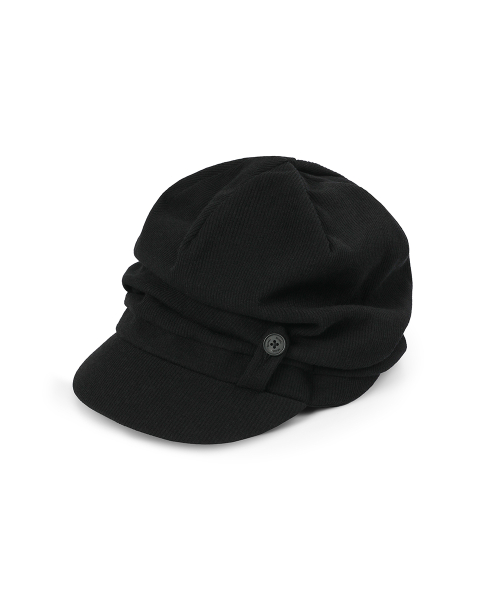 Tokyo shirring turban cap BLACK