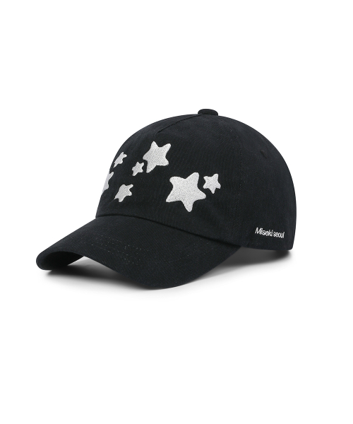 Midnight stars logo ball cap BLACK