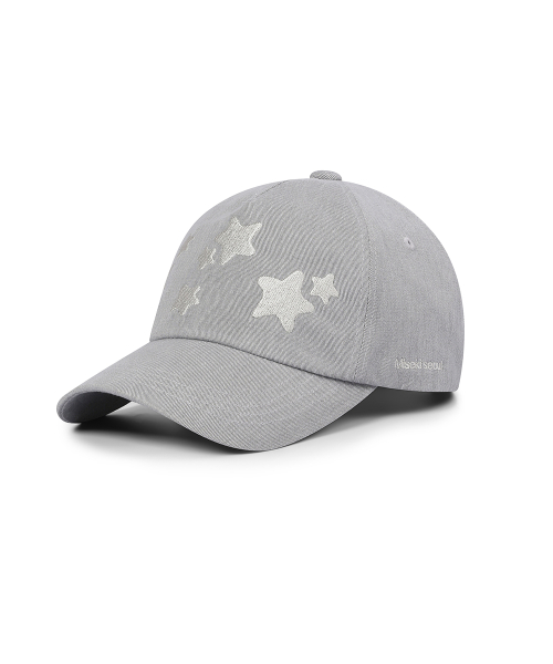 Midnight stars logo ball cap GREY