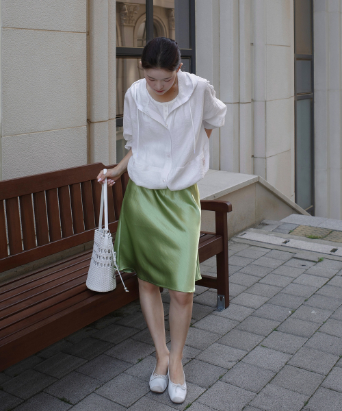 새틴미니스커트 J1SK329D
