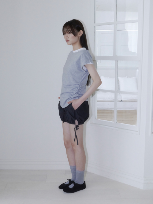 EYELET LOOSE SLEEVELESS (MELANGE)