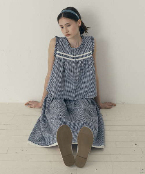 체크풀스커트 J1SK322A