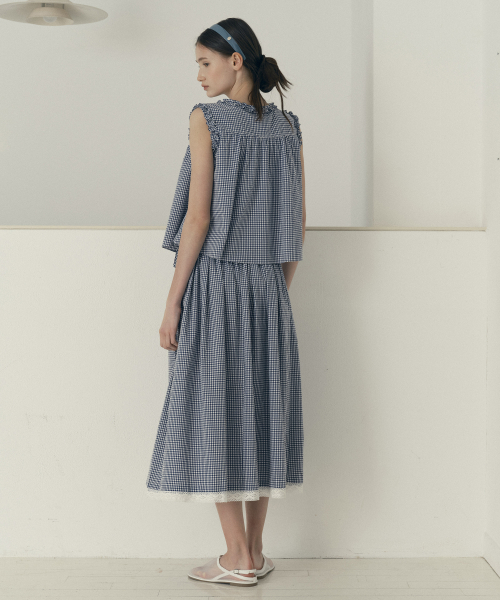 체크풀스커트 J1SK322A