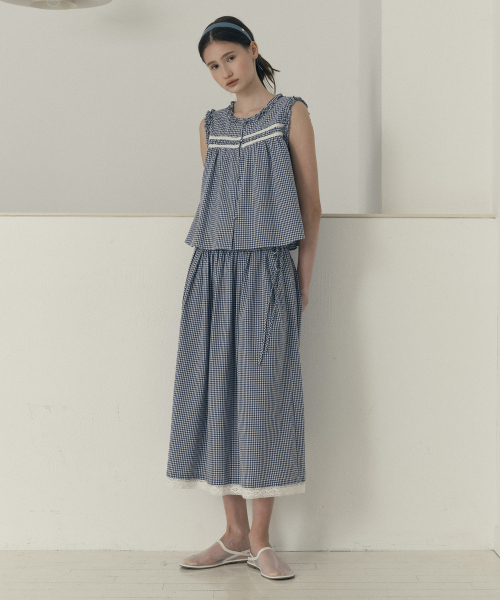체크풀스커트 J1SK322A