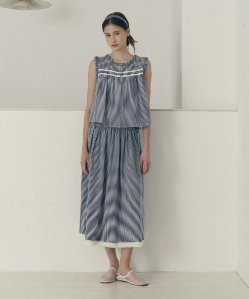 체크풀스커트 J1SK322A