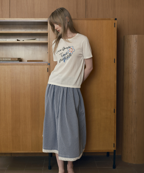 체크풀스커트 J1SK322A