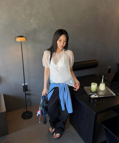 시스루토트티셔츠 J1TS322E