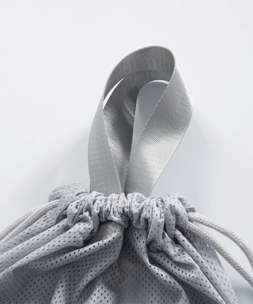 DRAW STRING BAG / LIGHT GRAY