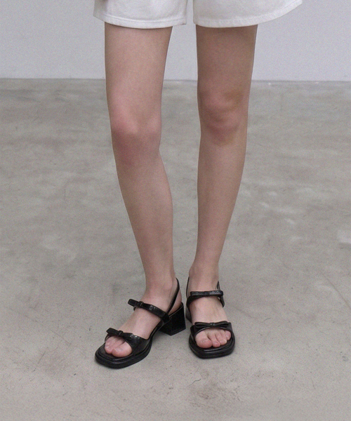 Bow Charm Heel Sandals (att6002)