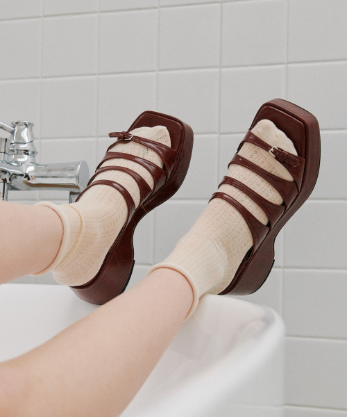Cascade Multi Strap Platform Mules (att6007)